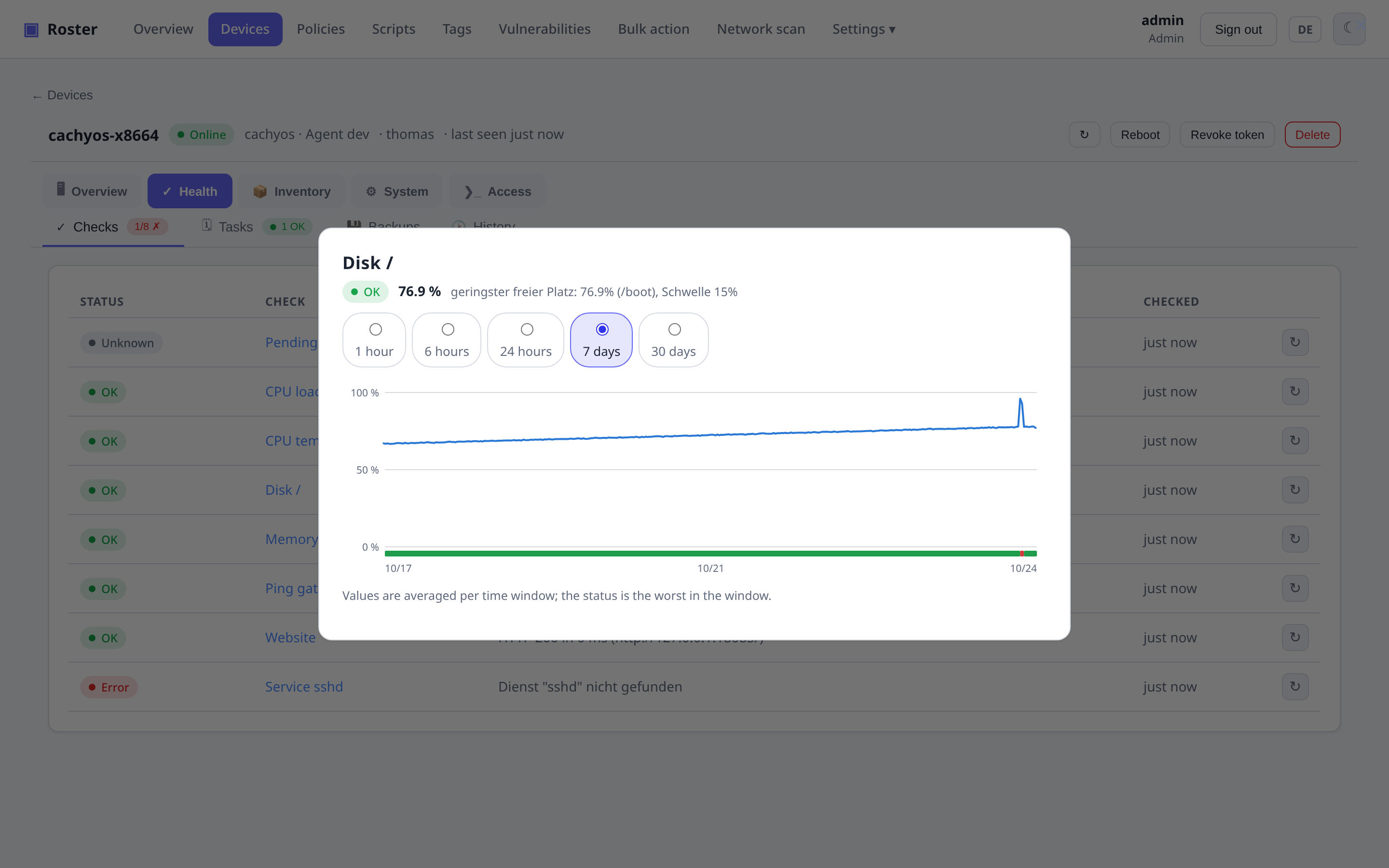 Check history dialog